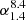 $ \alpha^{8.4}_{1.4} $