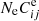 $ {N_{\rm{e}}}C_{ij}^{\rm{e}} $