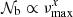 $ \mathcal{N}_{\rm b} \propto \nu_{\rm max}^x $
