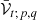 $ \mathcal{\bar{V}}_{t;p,q} $