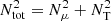 $ N_{\rm tot}^2=N_{\mu}^2 + N_{\rm T}^2 $