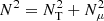 $ N^2=N_{\rm T}^2+N_{\mu}^2 $