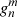 $ {\mathit{g}}^{m}_{n} $