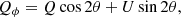 $$ \begin{aligned} Q_\phi = Q \cos {2\theta }+U \sin {2\theta }, \end{aligned} $$