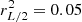 $ r^2_{L/2}=0.05 $