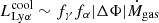 $$ \begin{aligned} {L_{\rm {Ly}\alpha }^\mathrm{{cool}}}&\sim f_\gamma f_\alpha |\Delta \Phi | \dot{M}_{\rm {gas}}\end{aligned} $$