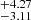 $ _{-3.11}^{+4.27} $