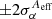 $ \pm2\sigma^{A_\mathrm{ eff}}_\alpha $