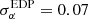 $ \sigma^\mathrm{EDP}_\alpha = 0.07 $