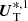 $ {\boldsymbol{U}}_{\mathrm{T}}^{*,1} $