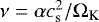 $\nu = \alpha c_{\textrm{s}}^2/\Omega_{\textrm{K}}$