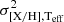 $ \sigma^2_{\rm [X/H], T_{\rm eff}} $