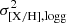 $ \sigma^2_{\rm [X/H],{\rm log} g} $