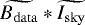 $\widetilde{B_{\mathrm{data}}} \ast \widetilde{I_{\mathrm{sky}}}$