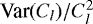 $\textrm{Var}(C_l) / C_l^2 $