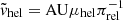 $ \tilde{v}_{\mathrm{hel}} = \mathrm{AU}\mu_{\mathrm{hel}}\pi_{\mathrm{rel}}^{-1} $