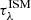 $ \tau_{\lambda}^{\mathrm{ISM}} $