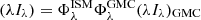 $$ (\lambda I_{\lambda })= \Phi _{\lambda }^\mathrm{ISM}\Phi _{\lambda }^\mathrm{GMC}(\lambda I_{\lambda })_{\rm GMC} $$