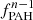 $ f_{\mathrm{PAH}}^{n-1} $