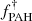 $ f_{\mathrm{PAH}}^{\dag} $