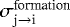 $\sigma_{\textrm{j}\rightarrow{\textrm{i}}}^{\textrm{formation}}$