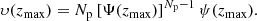 $$ \begin{aligned} \upsilon (z_{\max }) = N_{\rm p} \left[ \Psi (z_{\max }) \right]^{N_{\rm p}-1} \psi (z_{\max }). \end{aligned} $$