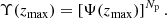 $$ \begin{aligned} \Upsilon (z_{\rm max})=\left[ \Psi (z_{\rm max}) \right]^{N_{\rm p}}. \end{aligned} $$