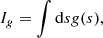 $$ \begin{aligned}&I_{g} = \int \mathrm{d} s {g}(s), \end{aligned} $$