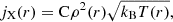 $$ \begin{aligned} j_\mathrm{X} (r)= \mathrm{C} \rho ^2(r) \sqrt{{k_{\rm B}}T(r)}, \end{aligned} $$