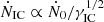 $ \dot{N}_{\mathrm{IC}} \propto \dot{N}_0/\gamma_{\mathrm{IC}}^{1/2} $