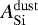 $A_{\mathrm{Si}}^{\mathrm{dust}}$
