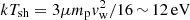 $ kT_{\rm sh}=3\mu m_{\rm p}v_{\rm w}^2/16\,{\sim}\,12\,{\rm eV} $