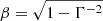 $ \beta=\sqrt{1-\Gamma^{-2}} $