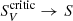 $ S^{\rm critic}_V \rightarrow S $