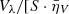 $ V_{\lambda}/[S\cdot \bar{\eta}_V $