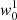 $ {\it w}^1_0 $