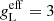 $ \mathit{g}^{\mathrm{eff}}_{\mathrm{L}}=3 $