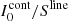 $ I^{\rm cont}_0/S^{\rm line} $