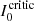$ I^{\rm critic}_0 $