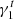 $ \gamma_1^{t} $