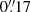 $ 0{{\overset{\prime\prime}{.}}}17 $