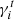$ \gamma_i^{t} $