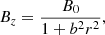 $$ \begin{aligned} B_z&=\frac{B_0}{1+b^2 r^2}, \end{aligned} $$