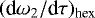 $(\textrm{d}\omega_2/\textrm{d}\tau)_{\text{hex}}$