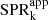 $ \mathrm{SPR}^{\mathrm{app}}_{\mathrm{k}} $