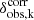 $ \delta^{\mathrm{corr}}_{\mathrm{obs, k}} $