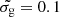 $ \tilde{\sigma_{\mathrm{g}}}=0.1 $