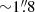 $ {\sim}1{{\overset{\prime\prime}{.}}}8 $