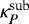 $\kappa_{P}^{\textrm{sub}}$