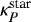 $\kappa_{P}^{\textrm{star}}$